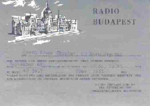 Radio Budapest   vom 17.09.1967