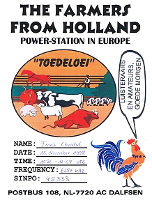 Farmer Radio Nederland,  15. November 1998