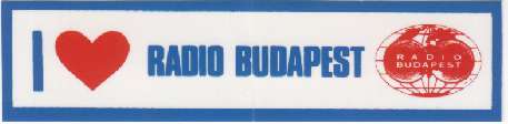 Radio Budapest Aufkleber 1998