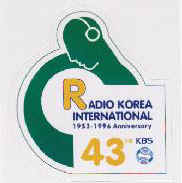 Aufkleber Radio Korea International  1998