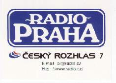 Aufkleber von Radio Prag  1998